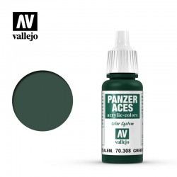 VALLEJO 70.308 Panzer Aces Green Tail Light Color 17ml.