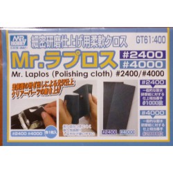 MR. HOBBY GT61 Mr. Water Proof Polishing Cloth  2400, 4000
