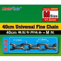 TRUMPETER 08009 40CM Universal Fine Chain M Size 1.0mmX1.8mm