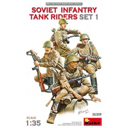 MINIART 35309 1/35 Soviet Infantry Tank Riders SET 1