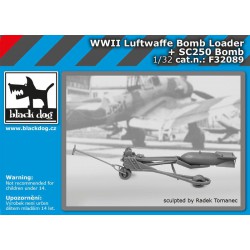BLACK DOG F32089 1/32 WW II Luftwaffe bomb loader + SC250