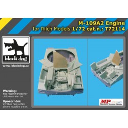 BLACK DOG T72114 1/72 M109 A2 engine for Riich Model