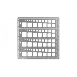 TAMIYA 74156 Modeling Template (Square, 1-10mm)