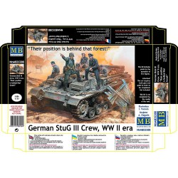 MASTERBOX MB35208 1/35 German StuG III Crew, WWII era.Their position is behind that forest