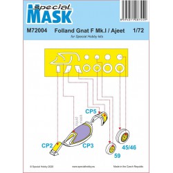 SPECIAL MASK M72004 1/72 Folland Gnat/Ajeet Mask