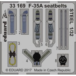 EDUARD 33169 1/32 F-35A seatbelts STEEL