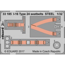EDUARD 33185 1/32 I-16 Type 24 seatbets STEEL