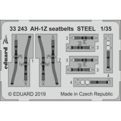 EDUARD 33243 1/35 AH-1Z seatbelts STEEL
