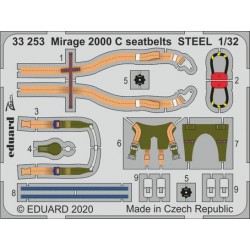 EDUARD 33253 1/32 Mirage 2000 C seatbelts STEEL