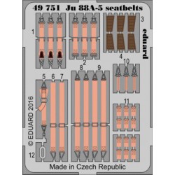 EDUARD 49751 1/48 Ju 88A-5 seatbelts