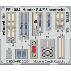 EDUARD FE1084 1/48 Hunter F.4/F.5 seatbelts STEEL
