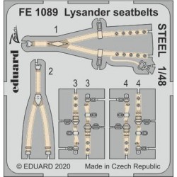 EDUARD FE1089 1/48 Lysander seatbelts STEEL