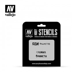 VALLEJO AFV004 STENCILS Soviet Slogans WWII nº 1