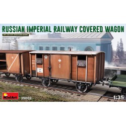MINIART 39002 1/35 Russian Imperial Railway Covered Wagon