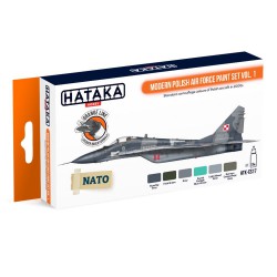 HATAKA HTK-CS17 Modern Polish Air Force paint set vol. 1 (6 x 17 ml)