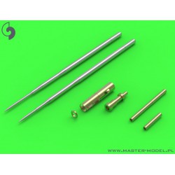 MASTER MODEL AM-32-069 1/32 MiG-17A/P/F (Fresco A, B, C) - 37mm and 23mm gun barrels set & Pitot Tubes