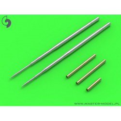 MASTER MODEL AM-32-070 1/32 MiG-17PF (Fresco D) - 23mm gun barrels set & Pitot Tubes