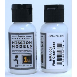 MISSION MODELS MMA-004 FLAT COAT CLEAR 1OZ