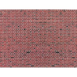 VOLLMER 46042 1/87 Wall plate red brick of cardboard 250 x 125 mm