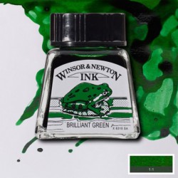 WINSOR & NEWTON ENCRE 14ML 046 VERT BRILLANT