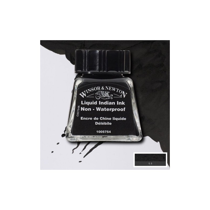 Encre de Chine noire Winsor & Newton - 30 ml