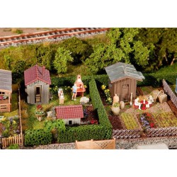 Faller 180494 HO 1/87 2 Allotments with sheds