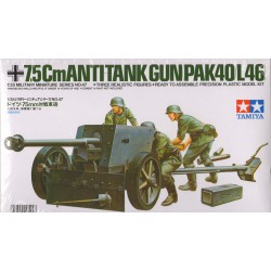 TAMIYA 35047 1/35 German 75mm Anti Tank Gun (Pak40/L46)