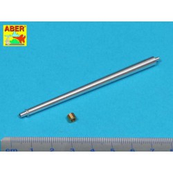 ABER 35 L-138 1/35 U.S 76 mm M1A2 barrel with thread protector for Sherman M4 series tanks with M62 mount for Tasca / Asuka