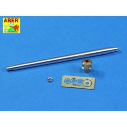 ABER 35 L-186 1/35 U.S. 76 mm M1A2 barrel with muzzle brake for Sherman M4A3E8 tank for Tamiya