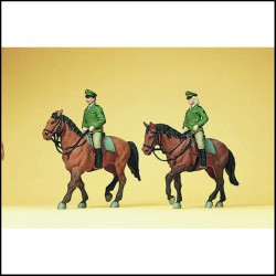 Preiser 10390 HO 1/87 Police on horseback, FRG