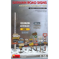 MINIART 35609 1/35 German Road Signs (ARDENNES, GERMANY 1945)
