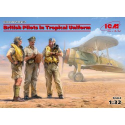 ICM 32106 1/32 British Pilots in Tropical Uniform(1939-1943)(3 figures)