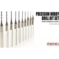 MENG MTS-023a Jeu de 10 Forets de Précision 0.4 - 1.3mm