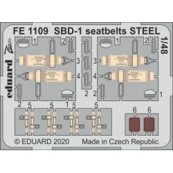 EDUARD FE1109 1/48 SBD-1 seatbelts STEEL