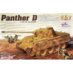 DRAGON 6945 1/35 Pz.Kpfw. V Sd.Kfz. 171 Panther Ausf. D w/Zimmerit 2 in 1