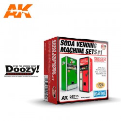 DOOZY DZ015 1/24 SODA VENDING MACHINE SETS 1