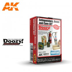 DOOZY DZ014 1/24 EXTINGUISHERS, BOXES AND CANS SET