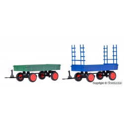 KIBRI 15702 1/87 FENDT trailer with rubber wheels, 2 pieces