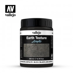 VALLEJO 26.214 Diorama Effects Black Lava-Asphalt Earth Textures 200 ml.