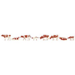 FALLER 151903 1/87 Vaches, tachetées brunes