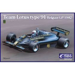 EBBRO 20019 1/20 Team Lotus type 91 Belgian GP 1982