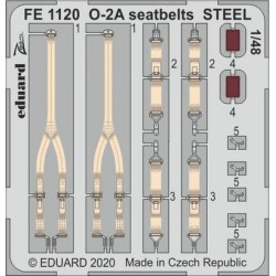 EDUARD FE1120 1/48 O-2A seatbelts STEEL