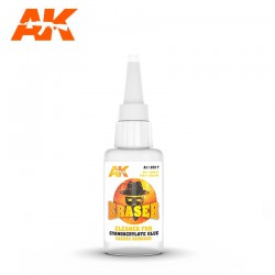 AK INTERACTIVE AK12017 ERASER – CLEANER FOR CYANOCRYLATE GLUE EXCESS REMOVER