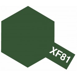 TAMIYA 81781 Peinture Acrylique XF-81 Vert Foncé 2 RAF / Dark Green 2 RAF 10ml