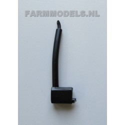 FARMMODELS 21730 1/32 Échappement plié en plastique noir 72 mm