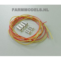 FARMMODELS 20004 1/32 Conduite d'air + 4x accouplement "mâle" + 4x "femelle" extra petit