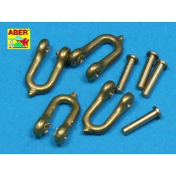 ABER R-11 Early model shackle for Tiger Ausf B x 4 pcs for Scale: 1/35