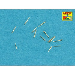 ABER 1:700 L-40 1/700 Set of 16 pcs 3,7 cm Flak 42 gun barrels for German war ships for Universal set