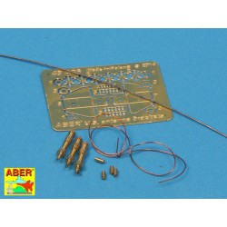 ABER 48 A26 1/48 US antenna & brackets (set of 3 pcs,) for Various