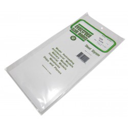 EVERGREEN EG9009 White Sheets Styrene 150 x 0,13 x 300 mm (3p.)